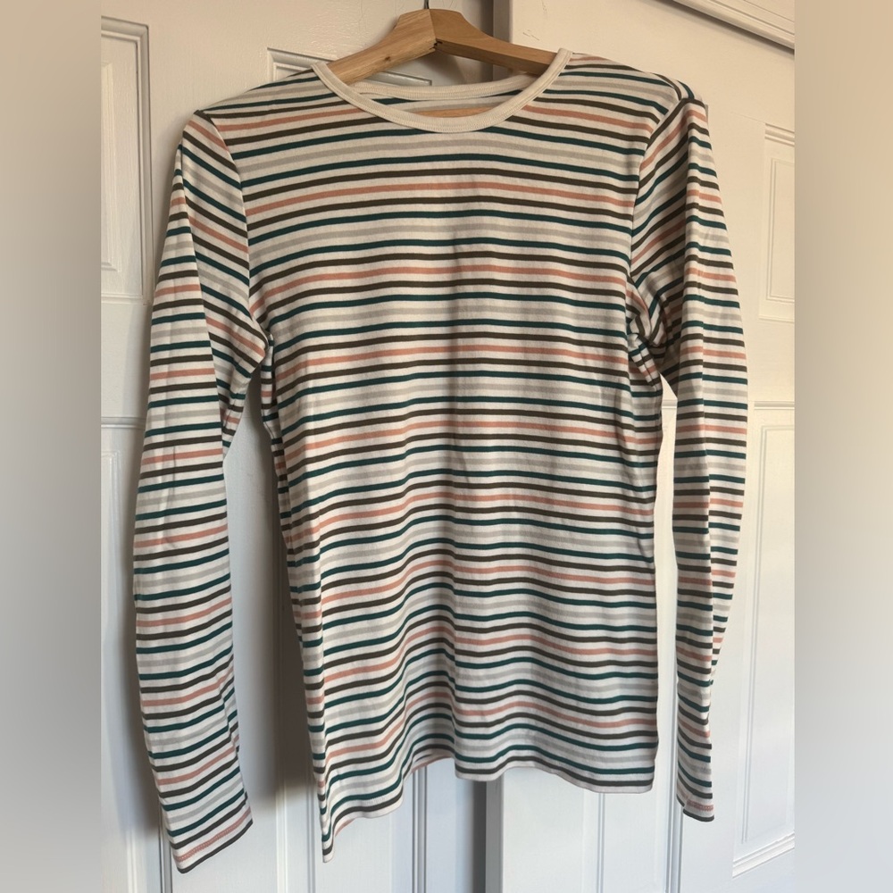 Lands' End Multicolor Striped Shirt